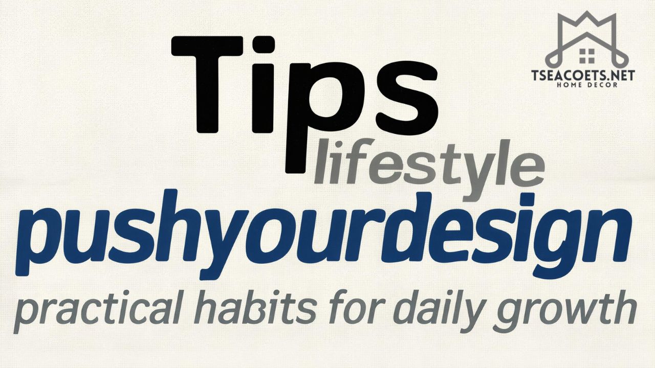 Tips lifestyle pushyourdesign practical habits for daily growth